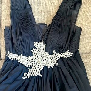 Stunning rhinestone embellished evening gown